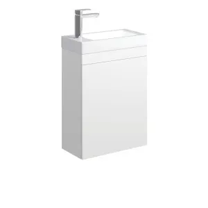 Denzel Edge 450 Ensuite Wall-Hung Vanity, Satin White by Fienza, a Vanities for sale on Style Sourcebook