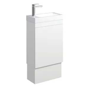 Denzel Edge 450 Ensuite Vanity on Kickboard, Satin White by Fienza, a Vanities for sale on Style Sourcebook