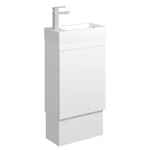 Edge 450 Ensuite Vanity on Kickboard with Overflow, Satin White by Fienza, a Vanities for sale on Style Sourcebook