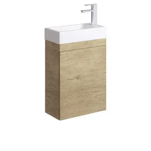 Edge 450 Ensuite Wall-Hung Vanity with Overflow, Scandi Oak by Fienza, a Vanities for sale on Style Sourcebook