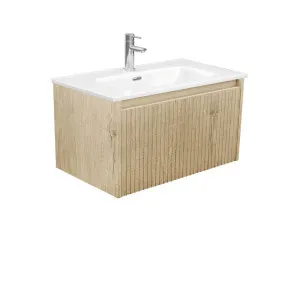 Joli Alina Scandi Oak 750 Wall-Hung Vanity by Fienza, a Vanities for sale on Style Sourcebook