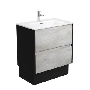 Joli Amato 750 Industrial Vanity On Kick, Satin Black Panels by Fienza, a Vanities for sale on Style Sourcebook