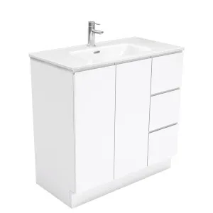 Joli Fingerpull Gloss White 900 Vanity On Kickboard by Fienza, a Vanities for sale on Style Sourcebook