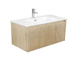 Joli Alina Scandi Oak 900 Wall-Hung Vanity by Fienza, a Vanities for sale on Style Sourcebook