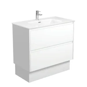 Joli Amato 900 Satin White Vanity On Kick by Fienza, a Vanities for sale on Style Sourcebook