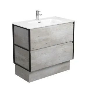 Joli Amato 900 Industrial Vanity On Kick, Matte Black Frames by Fienza, a Vanities for sale on Style Sourcebook