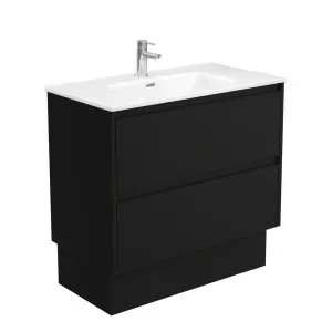 Joli Amato 900 Satin Black Vanity On Kick by Fienza, a Vanities for sale on Style Sourcebook