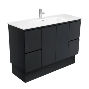 Joli Fingerpull Satin Black 1200 Vanity On Kickboard by Fienza, a Vanities for sale on Style Sourcebook