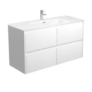 Joli Amato 1200 Satin White Wall-Hung Vanity by Fienza, a Vanities for sale on Style Sourcebook