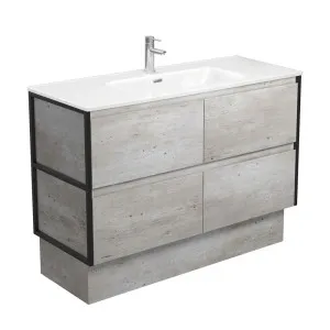 Joli Amato 1200 Industrial Vanity On Kick, Matte Black Frames by Fienza, a Vanities for sale on Style Sourcebook