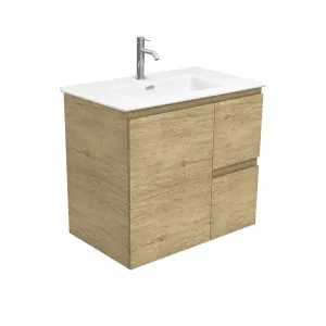 Joli Matte Edge Scandi Oak 750 Wall Hung Vanity by Fienza, a Vanities for sale on Style Sourcebook