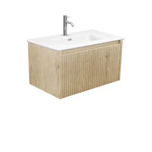 Joli Matte Alina Scandi Oak 750 Wall Hung Vanity by Fienza, a Vanities for sale on Style Sourcebook