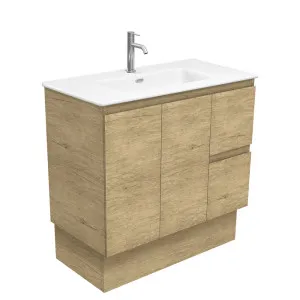 Joli Matte Edge Scandi Oak 900 Vanity On Kickboard by Fienza, a Vanities for sale on Style Sourcebook