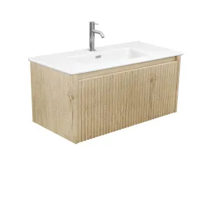 Joli Matte Alina Scandi Oak 900 Wall Hung Vanity by Fienza, a Vanities for sale on Style Sourcebook