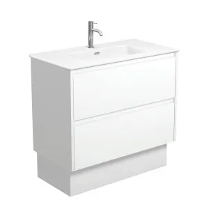 Joli Matte Amato Satin White 900 Vanity On Kickboard with Satin White Panels by Fienza, a Vanities for sale on Style Sourcebook