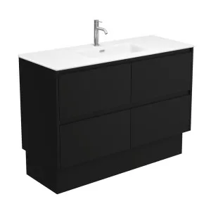 Joli Matte Amato Satin Black 1200 Vanity On Kickboard with Satin Black Panels by Fienza, a Vanities for sale on Style Sourcebook