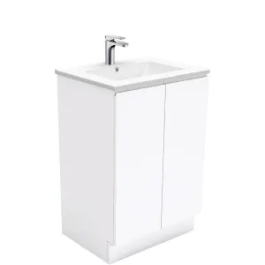 Dolce Fingerpull Gloss White 600 Vanity On Kickboard by Fienza, a Vanities for sale on Style Sourcebook