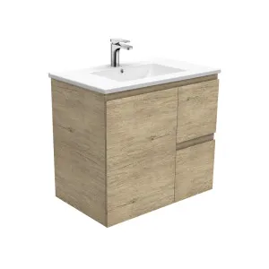 Dolce Edge Scandi Oak 750 Wall-Hung Vanity by Fienza, a Vanities for sale on Style Sourcebook