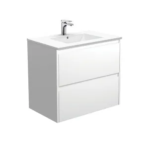 Dolce Amato 750 Satin White Wall-Hung Vanity by Fienza, a Vanities for sale on Style Sourcebook