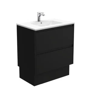 Dolce Amato 750 Satin Black Vanity On Kick by Fienza, a Vanities for sale on Style Sourcebook