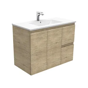 Dolce Edge Scandi Oak 900 Wall-Hung Vanity by Fienza, a Vanities for sale on Style Sourcebook