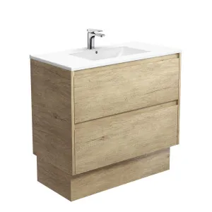 Dolce Amato 900 Scandi Oak Vanity On Kick by Fienza, a Vanities for sale on Style Sourcebook