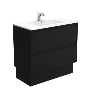 Dolce Amato 900 Satin Black Vanity On Kick by Fienza, a Vanities for sale on Style Sourcebook