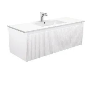 Dolce Alina Satin White 1200 Wall-Hung Vanity by Fienza, a Vanities for sale on Style Sourcebook