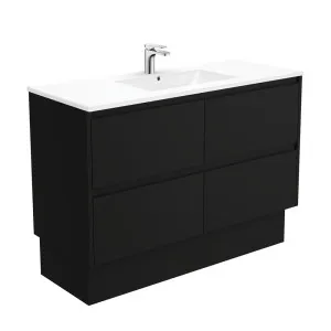 Dolce Amato 1200 Satin Black Vanity On Kick by Fienza, a Vanities for sale on Style Sourcebook