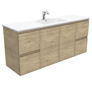 Dolce Edge Scandi Oak 1500 Single Bowl Wall-Hung Vanity by Fienza, a Vanities for sale on Style Sourcebook