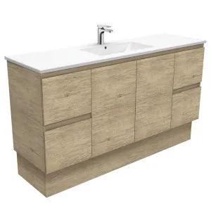 Dolce Edge Scandi Oak 1500 Single Bowl Vanity On Kickboard by Fienza, a Vanities for sale on Style Sourcebook