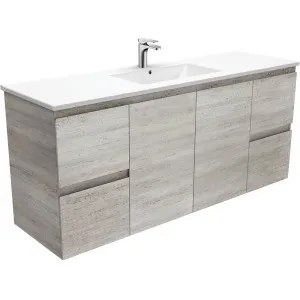 Dolce Edge Industrial 1500 Single Bowl Wall-Hung Vanity by Fienza, a Vanities for sale on Style Sourcebook