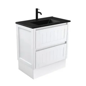 Dolce Matte Black Hampton 750 Vanity On Kickboard by Fienza, a Vanities for sale on Style Sourcebook