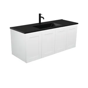 Dolce Matte Black Mila 1200 Wall-Hung Vanity by Fienza, a Vanities for sale on Style Sourcebook