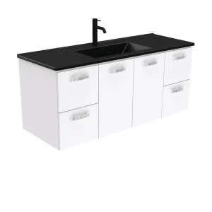 Dolce Matte Black Unicab 1200 Wall-Hung Vanity by Fienza, a Vanities for sale on Style Sourcebook