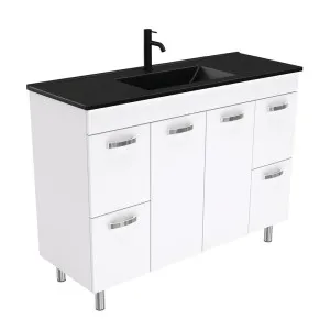 Dolce Matte Black Unicab 1200 Vanity On Legs by Fienza, a Vanities for sale on Style Sourcebook