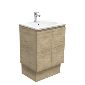 Rotondo Edge Scandi Oak 600 Vanity On Kickboard by Fienza, a Vanities for sale on Style Sourcebook