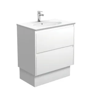 Rotondo Amato 750 Satin White Vanity On Kick by Fienza, a Vanities for sale on Style Sourcebook