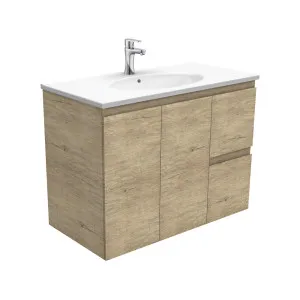 Rotondo Edge Scandi Oak 900 Wall-Hung Vanity by Fienza, a Vanities for sale on Style Sourcebook