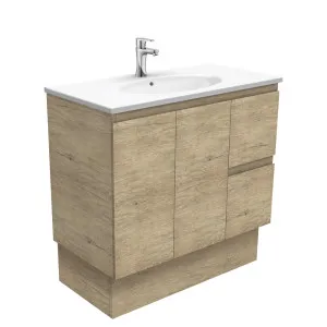 Rotondo Edge Scandi Oak 900 Vanity On Kickboard by Fienza, a Vanities for sale on Style Sourcebook