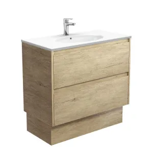 Rotondo Amato 900 Scandi Oak Vanity On Kick by Fienza, a Vanities for sale on Style Sourcebook