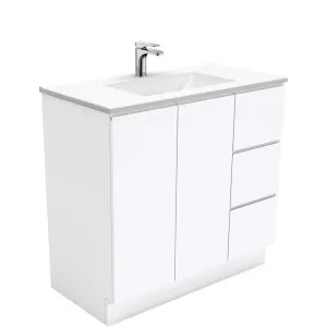 Vanessa Fingerpull Gloss White 900 Vanity On Kickboard by Fienza, a Vanities for sale on Style Sourcebook