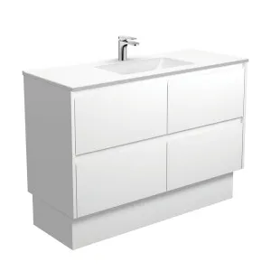 Vanessa Amato 1200 Satin White Vanity On Kick by Fienza, a Vanities for sale on Style Sourcebook