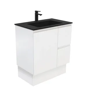 Montana Fingerpull Satin White 750 Vanity On Kickboard by Fienza, a Vanities for sale on Style Sourcebook