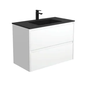 Montana Amato 900 Satin White Wall-Hung Vanity by Fienza, a Vanities for sale on Style Sourcebook