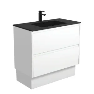 Montana Amato 900 Satin White Vanity On Kick by Fienza, a Vanities for sale on Style Sourcebook