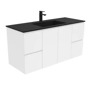 Montana Fingerpull Gloss White 1200 Wall-Hung Vanity by Fienza, a Vanities for sale on Style Sourcebook