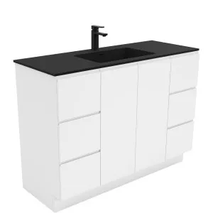 Montana Fingerpull Gloss White 1200 Vanity On Kickboard by Fienza, a Vanities for sale on Style Sourcebook