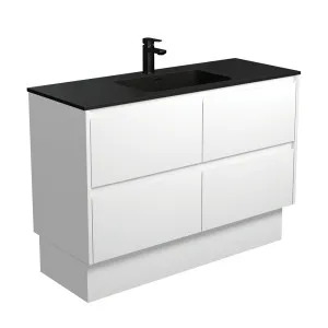 Montana Amato 1200 Satin White Vanity On Kick by Fienza, a Vanities for sale on Style Sourcebook