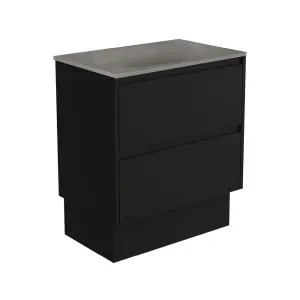 Satori Amato 750 Satin Black Vanity On Kick, Satin Black Panels by Fienza, a Vanities for sale on Style Sourcebook